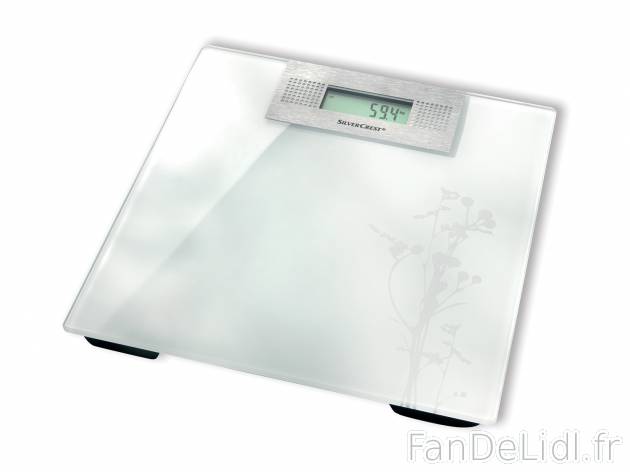 Pèse-personne vocal , le prix 12.99 € 
- Touche de sélection pour la langue ...