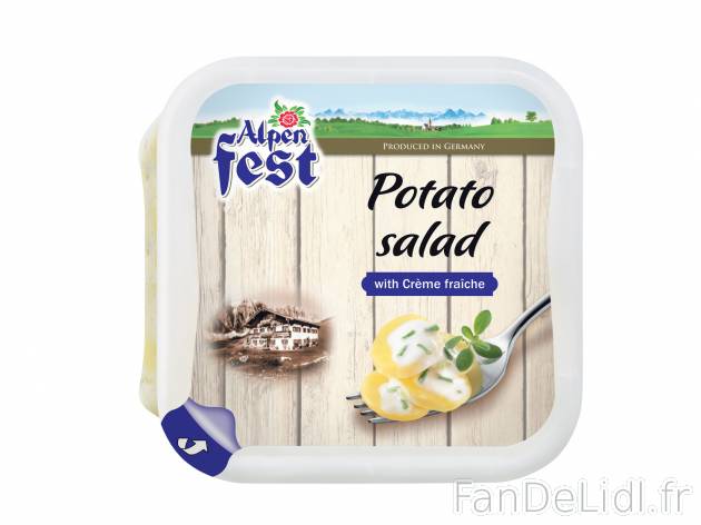 Salade de pommes de terre , le prix 2.29 &#8364; 
- Cr&egrave;me fraiche ...
