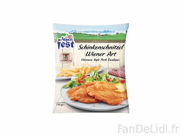 Escalopes panées à l’autrichienne , le prix 4.49 &#8364; 

Caractéristiques

- ...