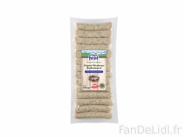 Nürnberg Rostbratwurst IGP , le prix 2.39 &#8364; 
- Saucisses de Nuremberg
- ...
