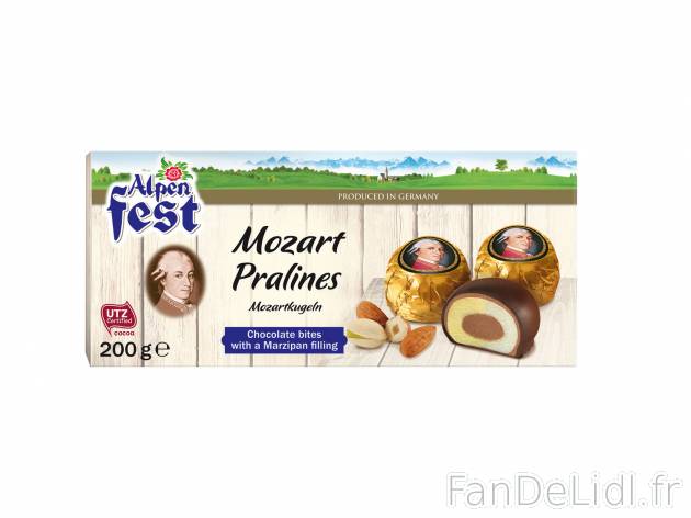 Bouchée de massepain amande et pistache  chez , le prix 2.39 &#8364;