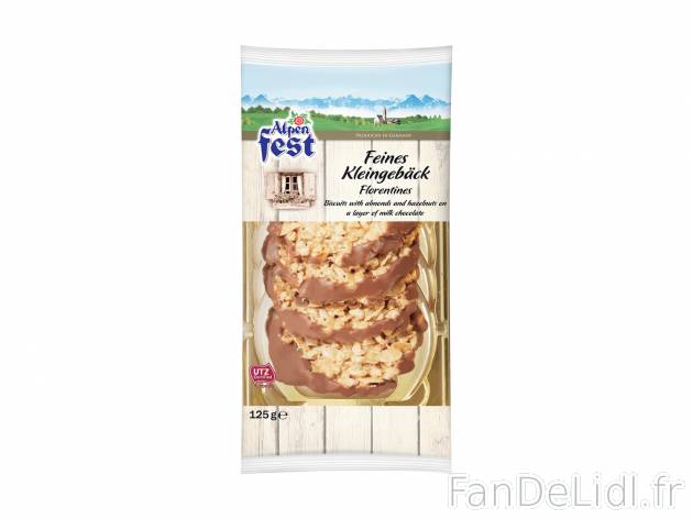 Gâteaux , le prix 1.79 &#8364; 
- Au choix : florentins&nbsp;aux amandes, ...