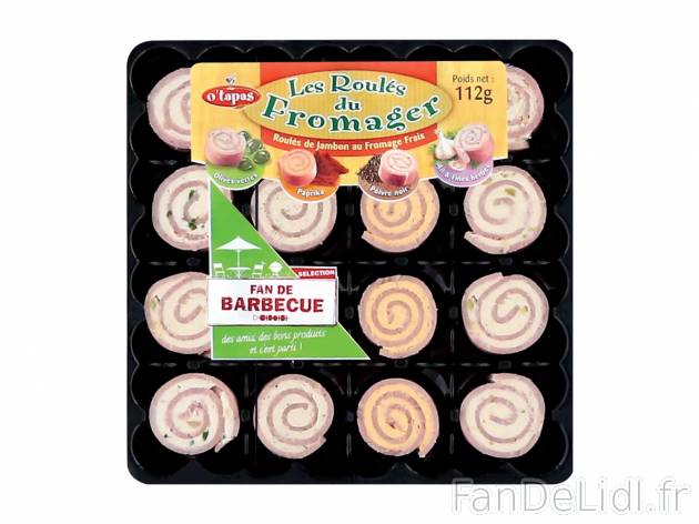 Roulés de jambon au fromage frais1 , prezzo 2.19 € per 112 g 
- Assortiment ...