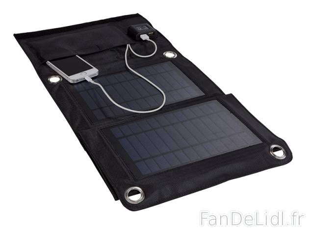 Chargeur solaire pliable , prezzo 39.99 € per L&apos;unité 
- Pour charger ...