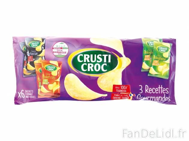 Chips aromatisées1 , prezzo 1.29 € per 6 x 30 g 
- Assortiment saveur barbecue, ...