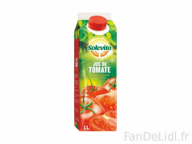 Jus de tomate1 , prezzo 0.99 € per La brique de 1 L