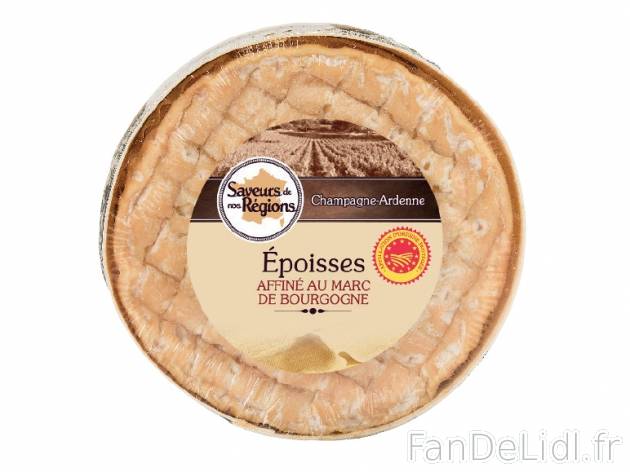 Epoisses AOP , prezzo 3.89 € per 250 g, 1 kg = 15,56 € EUR. 
- Affiné au marc ...