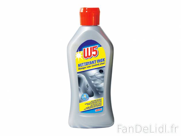 Nettoyant pour plaque , le prix 1.29 €  
-  Au choix : inox ou vitro-céramique