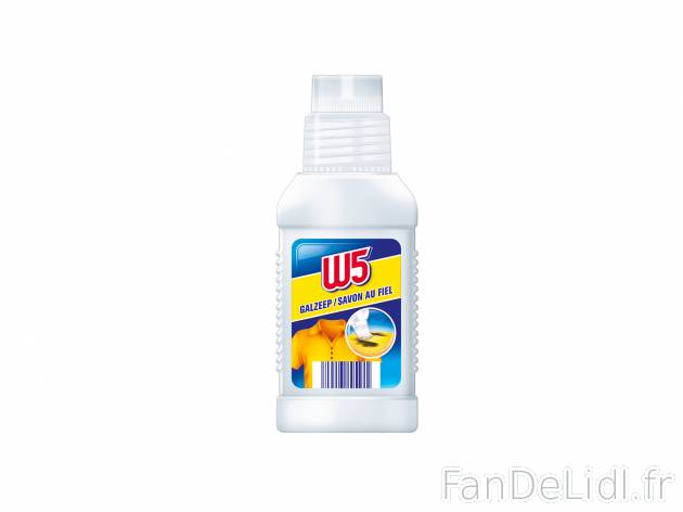 Détachant textile , le prix 0.99 €  
-  Avec brosse