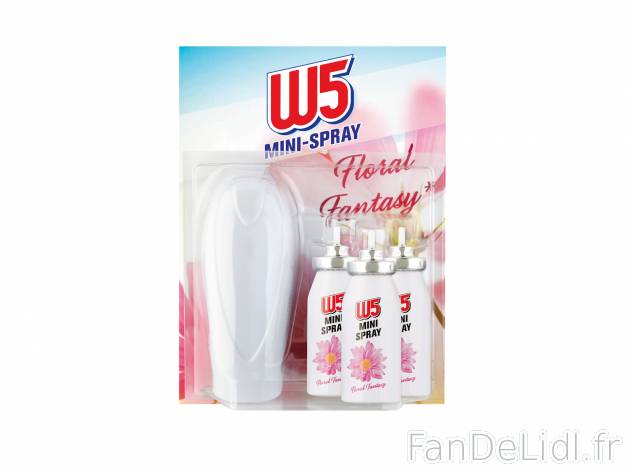 Mini spray désodorisant , le prix 1.99 € 
- Au choix : floral fantasy, lemon ...