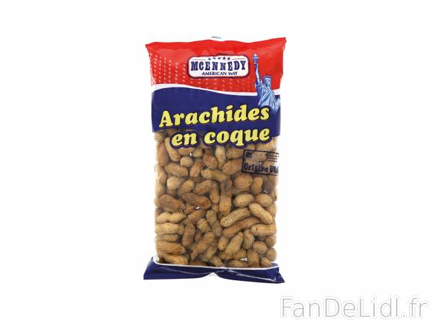 Cacahuètes grillées avec coque , le prix 1.99 €