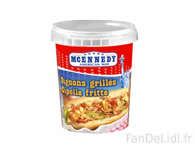 Oignons grillés , le prix 1.29 €