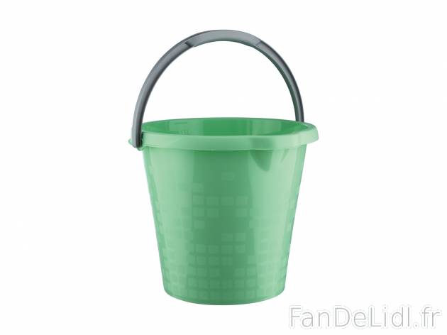 Seau ou bassine , le prix 2.99 € 
- Au choix : seau, env. 12 L ou bassine, env. ...