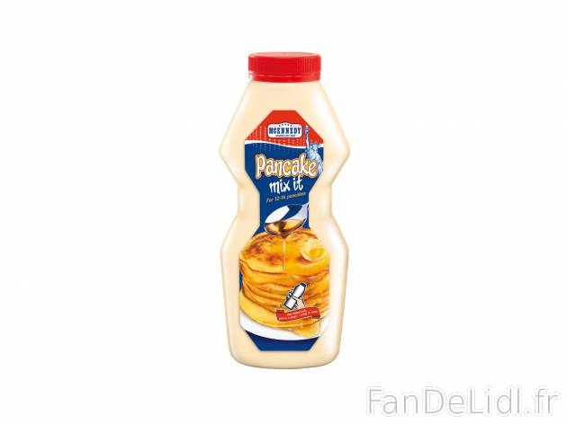 Préparation pour pancakes , le prix 1.35 € 
- Pour 12-14 pancakes, ajoutez simplement ...