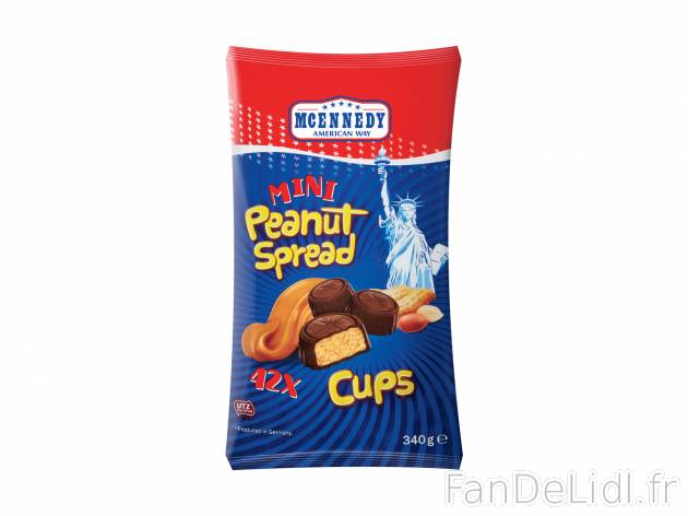 Bouchées chocolat au beurre de cacahuète  chez , le prix 2.39 €