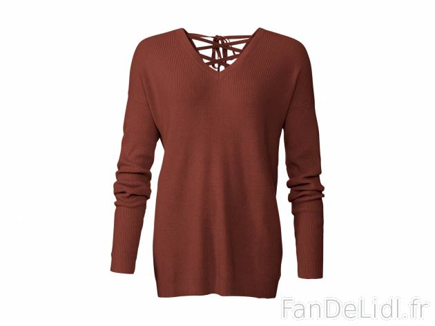 Pull , le prix 9.99 € 
- Du S au XL selon modèle.
- Ex. 78 % viscose (LENZING™ ...