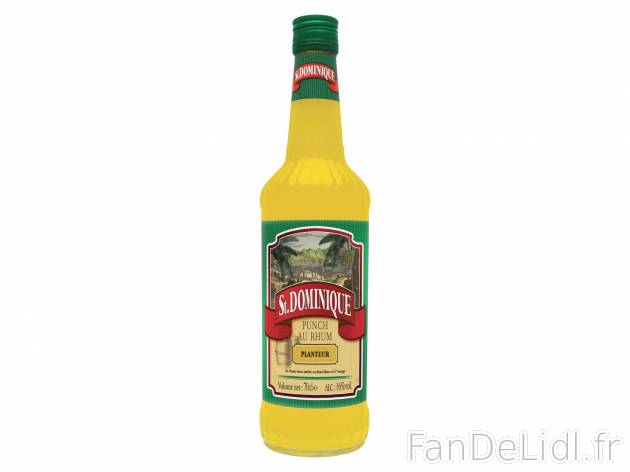 Punch au rhum1 , prezzo 3.99 € per 70 cl 
-  16 % Vol.