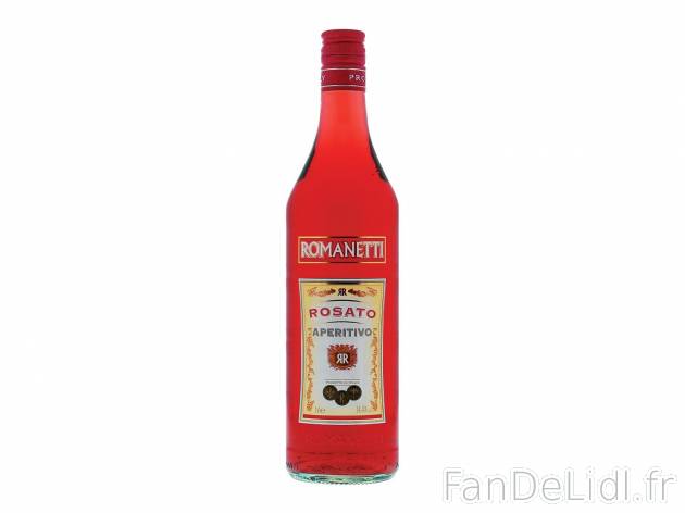 Apéritif rosé1 , prezzo 2.99 € per la bouteille de 1 L 
-  14,4 % Vol.