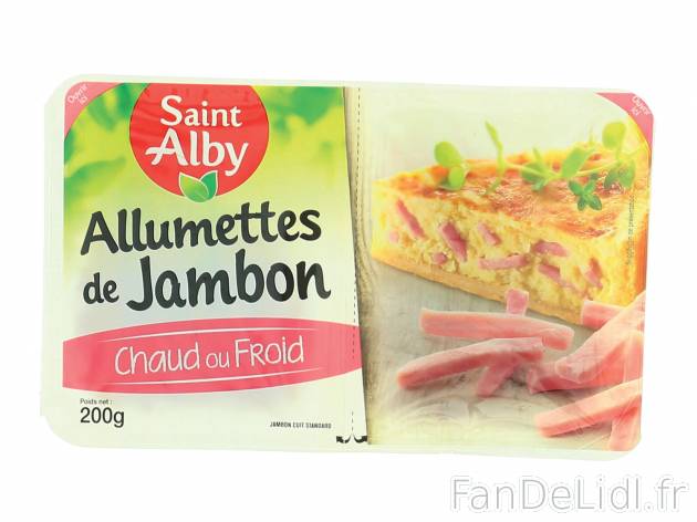 Allumettes de jambon ou de poulet , le prix 1.25 € 

Caractéristiques

- ...
