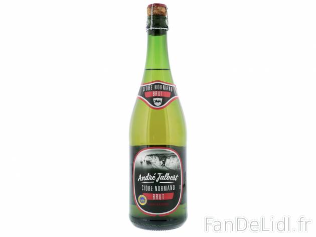 Cidre de Normandie IGP , le prix 1.29 € 
- Au choix : brut (4,5 % Vol.) ou doux ...