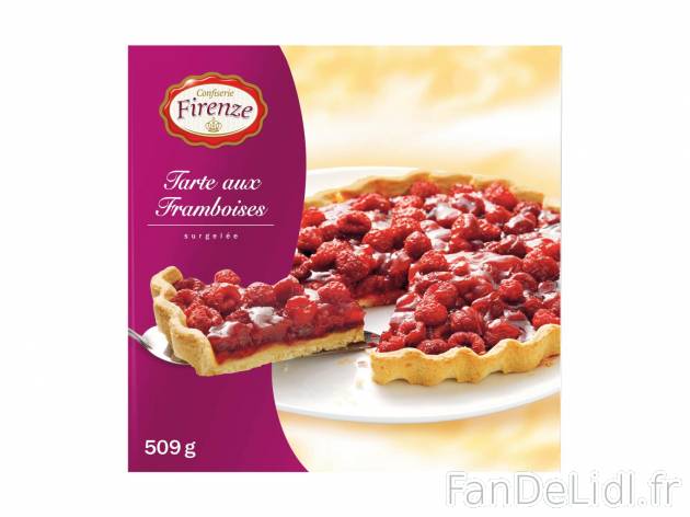 Tarte aux framboises1 , prezzo 3.99 € per 509 g 
-  Inédit chez Lidl