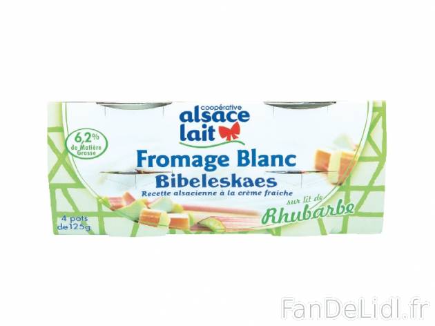 Fromage blanc sur lit de fruits , prezzo 2.19 € per 4 x 125 g au choix, 1 kg = ...