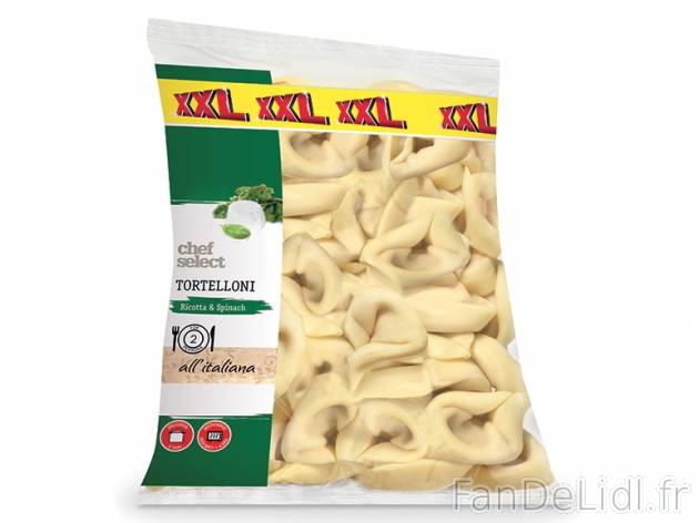 Pâtes , prezzo 1.49 € per 500/570 g au choix, 1 kg = 2,98 € EUR. 
- Au choix ...