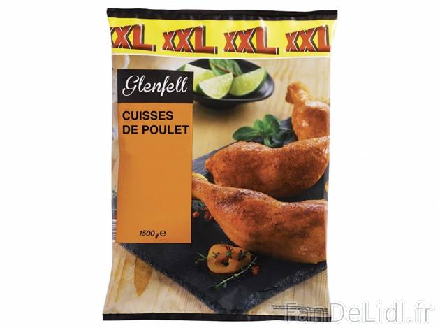 Cuisses de poulet , prezzo 2.99 € per 1,5 kg, 1 kg = 1,99 € EUR.