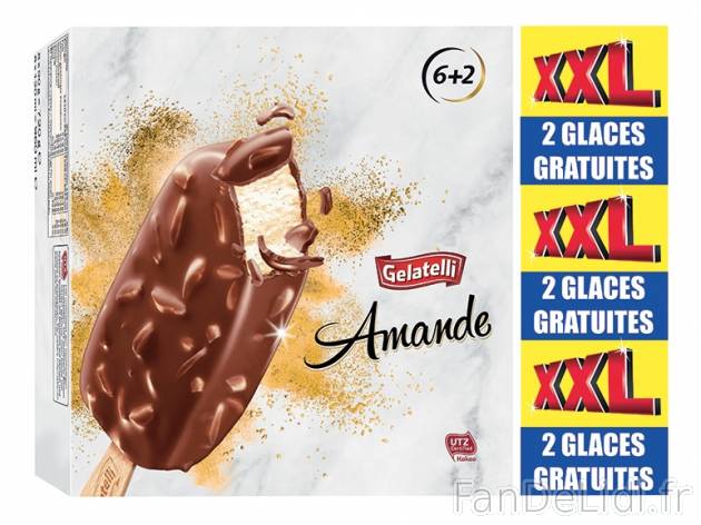 8 bâtonnets glacés , prezzo 1.99 € per Soit le lot de 8 x 90 g au choix, 1 kg ...