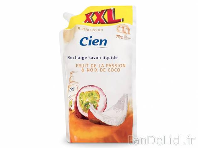 Recharge savon liquide , prezzo 0.99 € per 1 L au choix 
- 750 ml + 250 ml GRATUITS ...