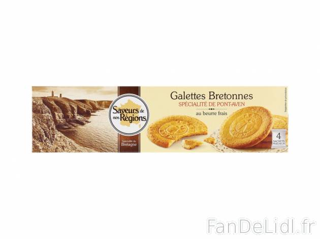 Galettes bretonnes spécialité de Pont-Aven1 , prezzo 1.99 € per 130 g 
    