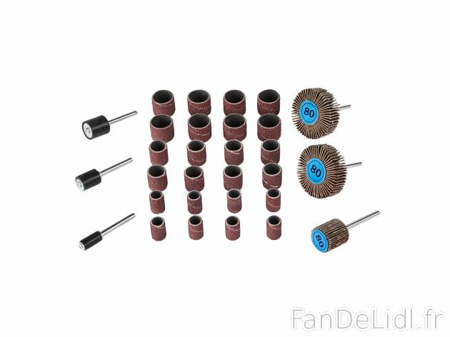 Accessoires pour meuleuse de précision , le prix 1.99 € 
- Set de meulage (set ...