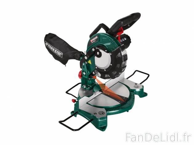 Scie à onglet Parkside PKS 1500 A2, le prix 59.99 € 
- 1 500 W
- 5 000 tr/min
- ...
