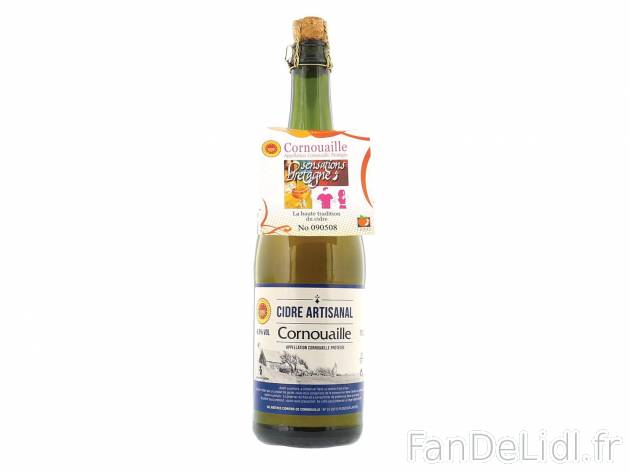 Cidre artisanal de Cornouaille AOP1 , prezzo 2.89 € per 75 cl 
   