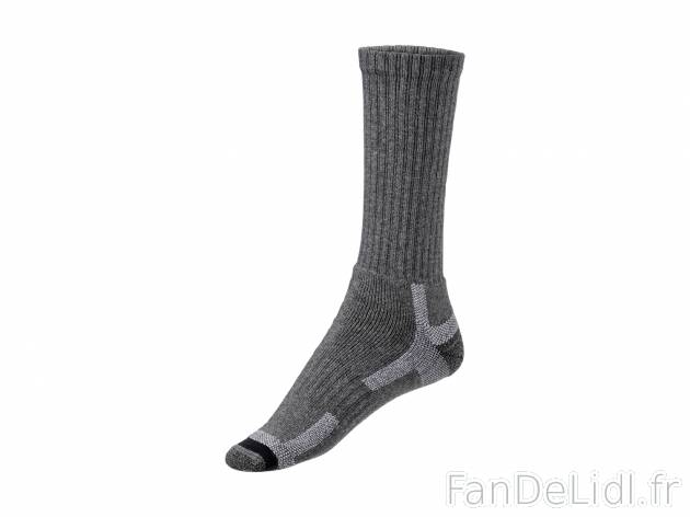 Chaussettes de travail , le prix 2.29 € 
- Ex. 68 % coton, 25 % polyester, 4 ...