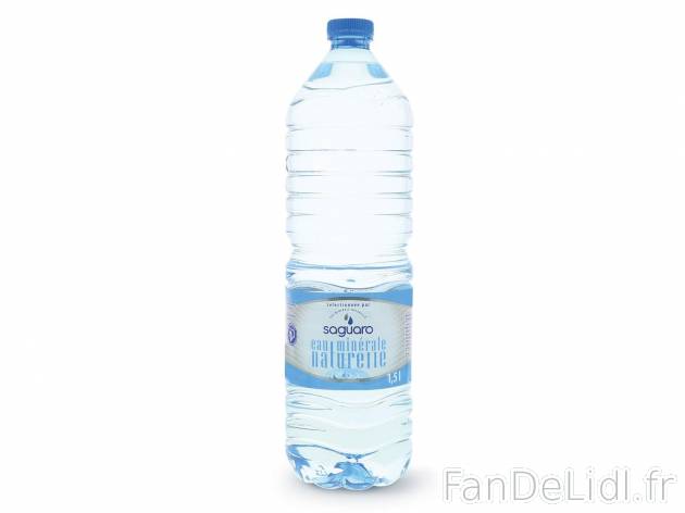 Eau minérale naturelle1 , prezzo 0.26 € per La bouteille de 1,5 L 
- Disponible ...