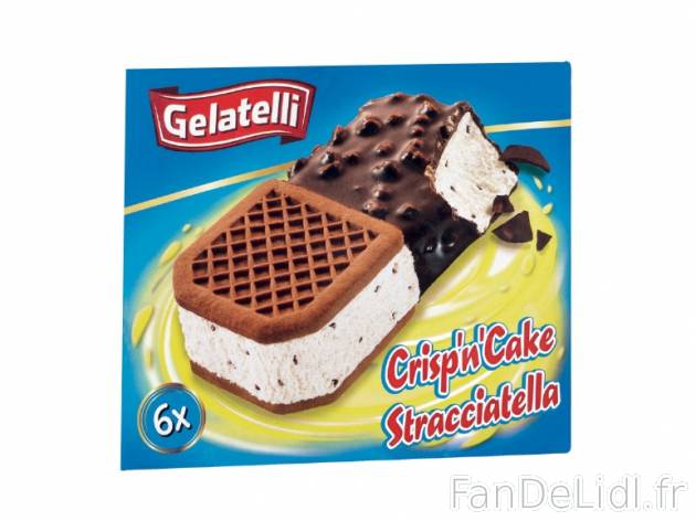 6 duos de glaces stracciatella , prezzo 2.99 € per 6 x 62 g, 1 kg = 8,04 € EUR.