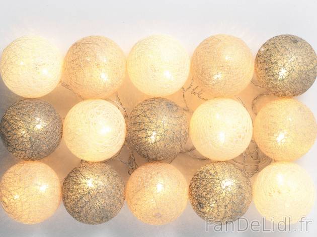 Guirlande lumineuse à LED , le prix 4.99 € 
- 15 LED basse consommation
- Piles ...