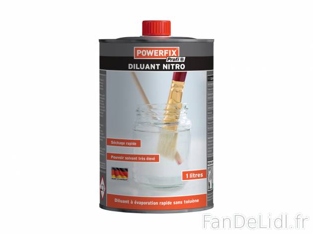 Diluant universel , le prix 2.99 €  
-  Env. 1 L
-  Séchage rapide