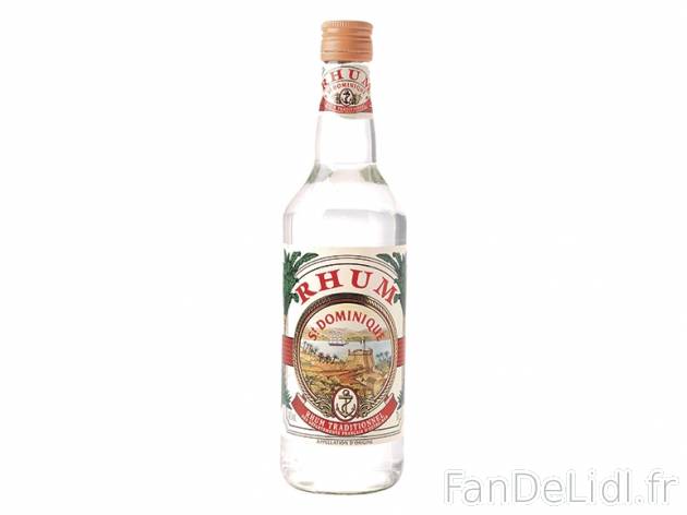 Rhum blanc traditionnel St. Dominique , prezzo 7.79 € per 70 cl, 1 L = 11,13 € ...
