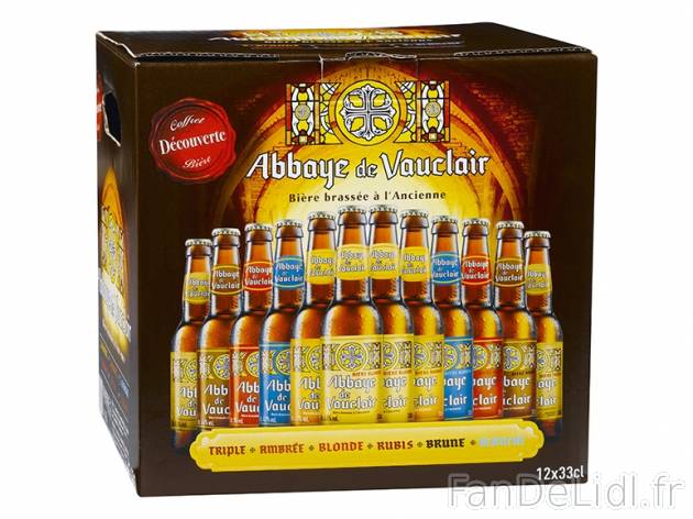 Sélection de 12 bières de dégustation Abbaye de Vauclair , prezzo 11.99 € per ...