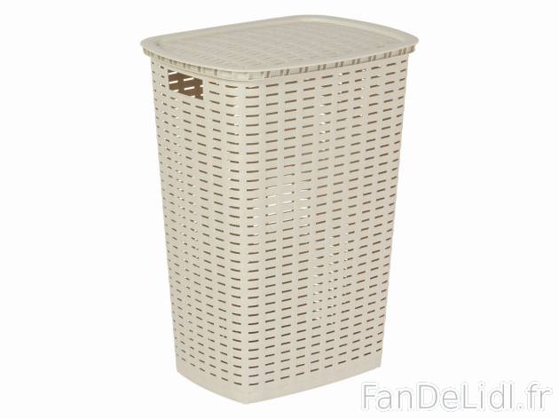 Panier à linge , prezzo 9.99 EUR 
Panier à linge 
- Env. 53 L
- Couvercle rabattable ...