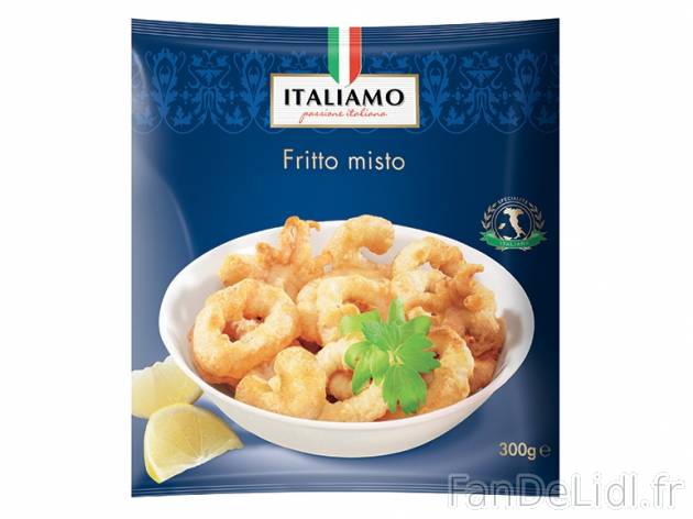 Beignets de fruits de mer , prezzo 1.99 € per 300 g, 1 kg = 6,63 € EUR. 
- ...