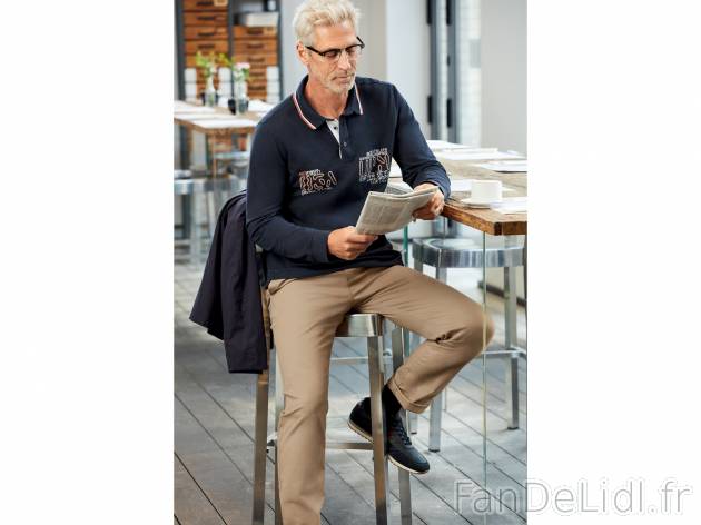 Polo manches longues , le prix 7.99 € 
- Ex. 100 % coton.
- Du S au XL selon ...