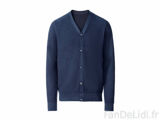 Cardigan en maille fine , le prix 9.99 € 
- Ex. 100 % coton. 
- Du S au XL ...