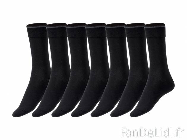 Chaussettes homme , le prix 4.99 € 
- Ex. 81 % coton, 18 % polyamide et 1 % élasthanne ...