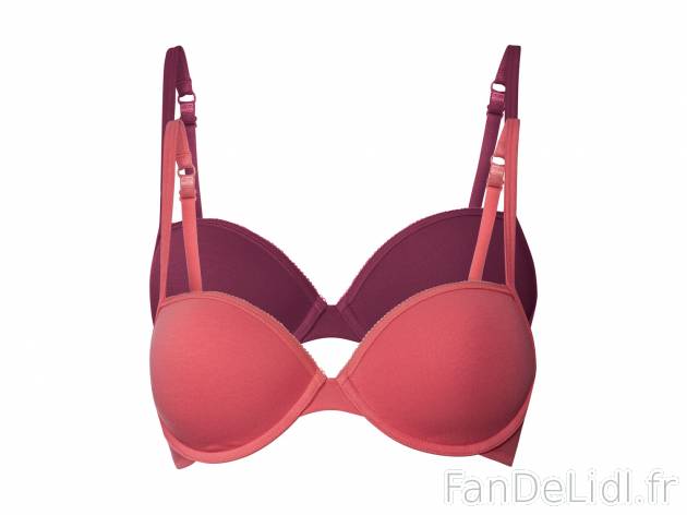 Soutiens-gorge à armatures femme , le prix 7.99 € 
- Ex. dessus 95 % coton et ...