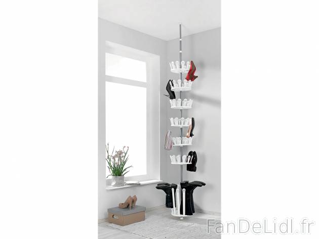 Tourniquet porte-chaussures , le prix 19.99 € 
- Barre télescopique, montage ...
