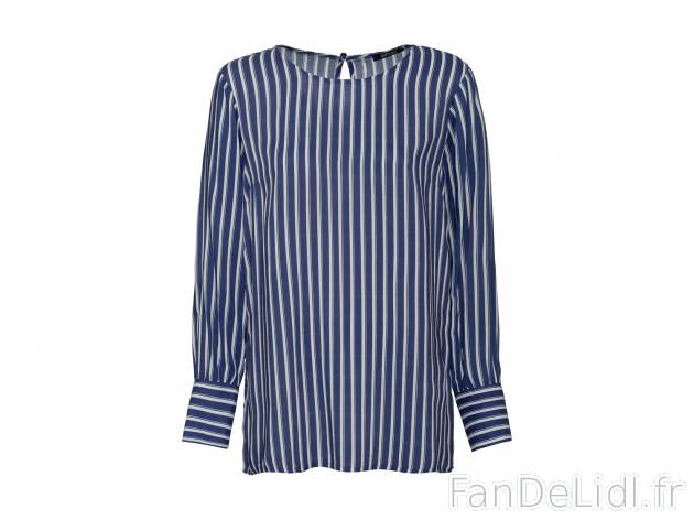 Blouse femme , le prix 6.99 € 
- Du 36 au 46 selon modèle.
- Ex. 100 % viscose ...