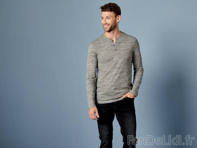 T-shirt manches longues homme , le prix 4.99 € 
- Du S au XL selon modèle.
- ...